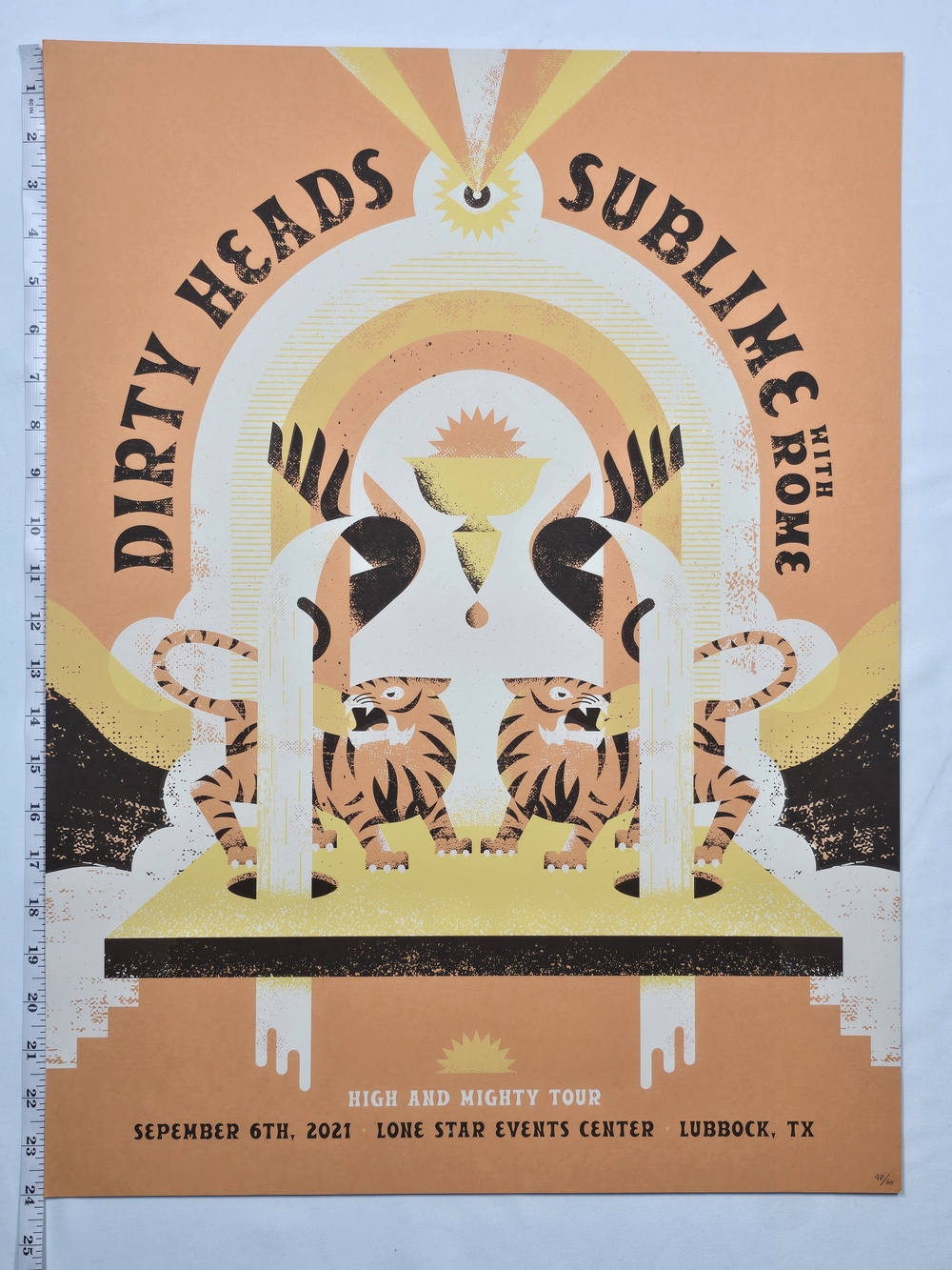 : Dirty Heads Sublime With Rome 2021 Tour Poster Limited Edition Screen Print 48
